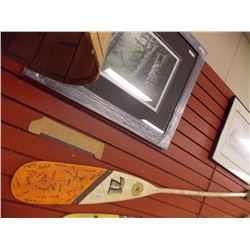 HAND SIGNED WOOD PADDLE