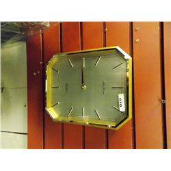 BRASS TRIM WALL CLOCK - SETH THOMAS - MADE IN GERMANY