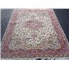 Image 1 : Silk blend baby lamb's wool pile Tabriz rug