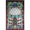 Image 1 : Highly detailed stained glass tiffany style framed window