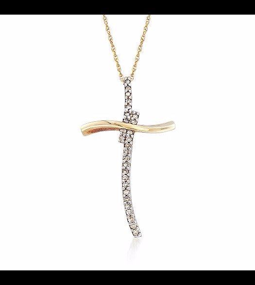 Vintage .25 ct. t.w. Diamond Curved 