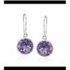 Image 1 : 5.00 ct. t.w. Amethyst Drop Earrings in Sterling Silver