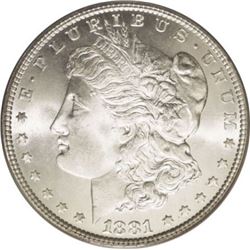 1881 S BU Morgan Dollar