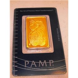 1 OZ. Pamp Suisse Gold Ingot 999.9 Pure