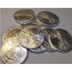 (20) US SIlver Eagle Bullion Coins
