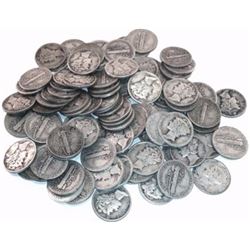 (50) Mercury Dimes- Random 90% Silver