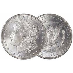 1880 S Crisp BU Morgan Silver Dollar