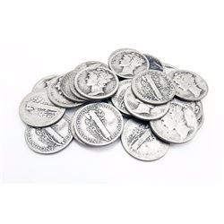 (20) Mercury Dimes- Random Dates - 90% Silver