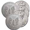 Image 1 : (5) US Silver Eagles- Random Dates