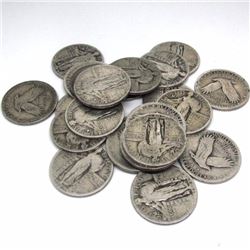 (20) Standing Liberty Quarters - 90% Silver