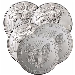 (5) US Silver Eagles- Random Dates