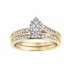 Image 1 : Cherish Always Diamond Bypass Engagement Ring Set in 10k Gold (1/5 Carat T.W.)