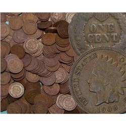 Lot of (100) Indian Head Cents - Goods