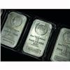 Image 1 : (3) Silver Morgan Design Bars