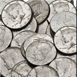 Lot of  50 Kennedy half Dollars 90% Silver