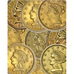 (1) Random Date $ 2,5 Liberty Gold Coin