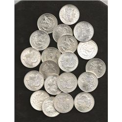 (20) BU Morgan Dollars all 1921's