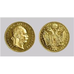 1915 Austrian 1 Ducat Gold Coin
