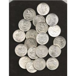 Lot of 20 - BU or Better Morgan Dollars
