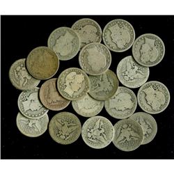 Lot of (20) Better Grade Barber Quarters