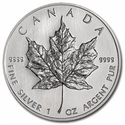 (10) Silver Maple Leaf Bullion 1 oz