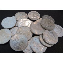 Lot of 20 AU BU Grade Morgan Dollars