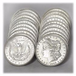 Lot of (20) 1880-1889 BU Morgan Dollars