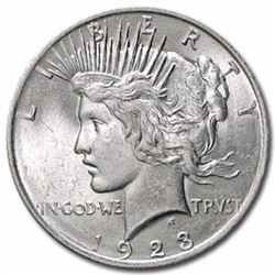 1923 UNC Peace Silver Dollar