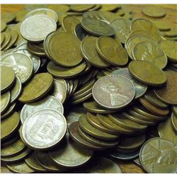 Lot of (500) Wheat Back Lincoln Cents