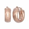Image 1 : 14k Rose Gold Hoop Earrings