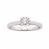 Image 1 : Diamond Solitaire Engagement Ring in 10k White Gold (1/5 Carat T.W.)