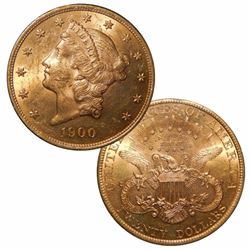 1900 $ 20 Gold Liberty Double Eagle