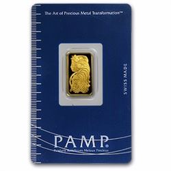 5 Gram Pamp Suisse Gold Bar