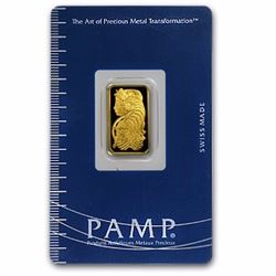 5 Gram Pamp Suisse Gold Bar