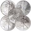 Image 1 : (5) 1-oz. Silver EagleS Random Dates
