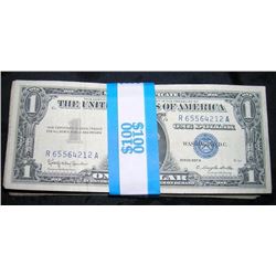 100 Silver certificates - circulated