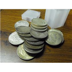 (20) Peace Silver Dollars g-xf