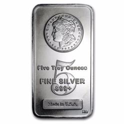 5 Oz. Silver Bar- Morgan Design Pure