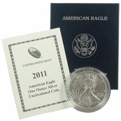 2011 W Burnished US Silver Eagle