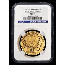 2010 Early Release MS70 1 oz Gold Buffalo