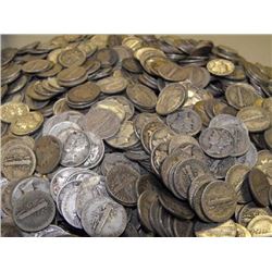 (300) Mercury Dimes - Circulated 90%