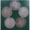 Image 1 : Lot of 5 Morgans- Random Dates