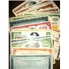 Image 1 : Lot of 50 Obsolete Stock Certificates- Great Artwo