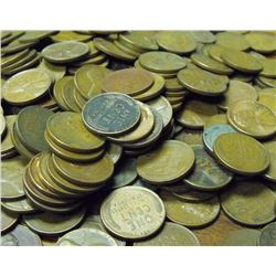 Lot of 300 Wheat Cents -