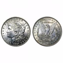 1887 P BU Morgan Silver Dollar