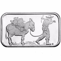 1 oz.  Prospector Silver Bar -.999 pure