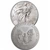 Image 1 : (2) Random Date US Silver Eagles BU Grade