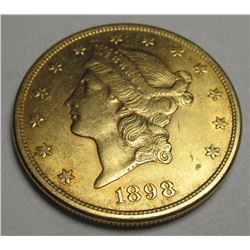 1898 S $20 Gold Liberty Double Eagle