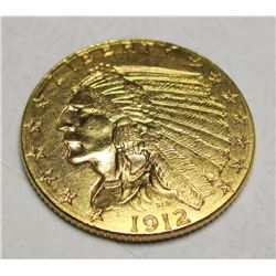 1912 $2.5 Gold Indian Quarter Eagle