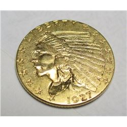 1927 $2.5 Gold Indian Quarter Eagle
